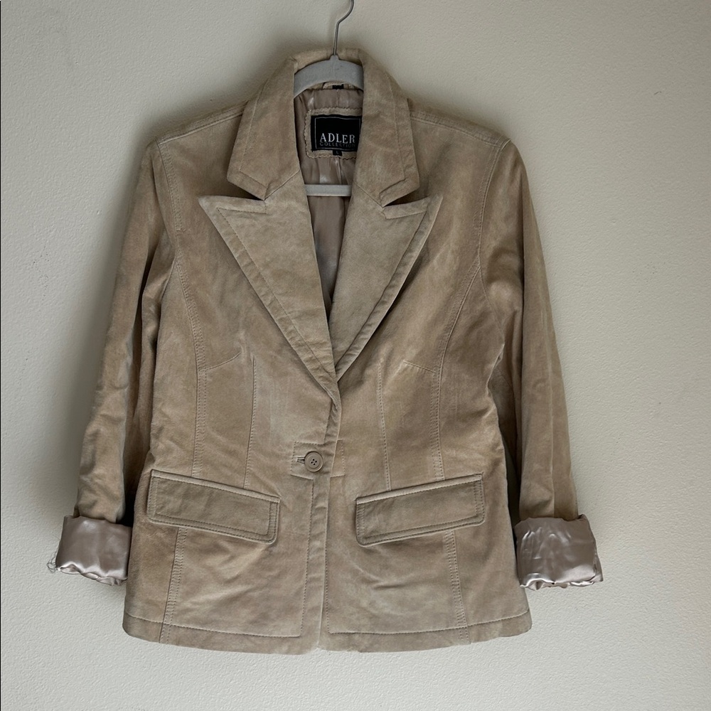 Adler collection leather blazer